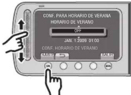 JVC Everio GZ-MS120AE - Seleccione [ON] u [OFF] - 1