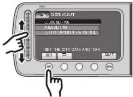 JVC Everio GZ-MS120AE - Select [CLOCK SETTING] - 1