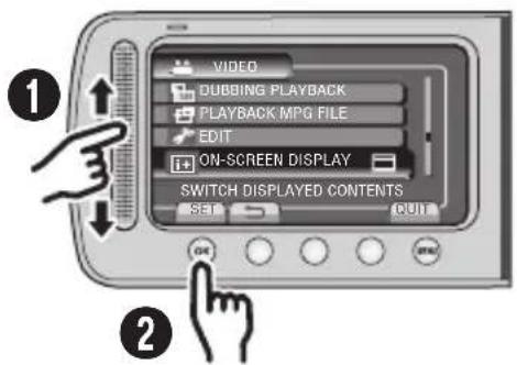 JVC Everio GZ-MS120AE - How to use the Touch Sensor - 1