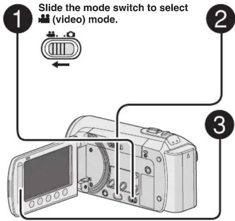JVC Everio GZ-MS120AE - Preparation: - 1