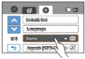 SAMSUNG HMX-H200LP - Éléments de sous-menu - 1