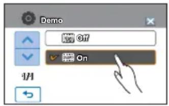 SAMSUNG HMX-H200LP - Éléments de sous-menu - 2