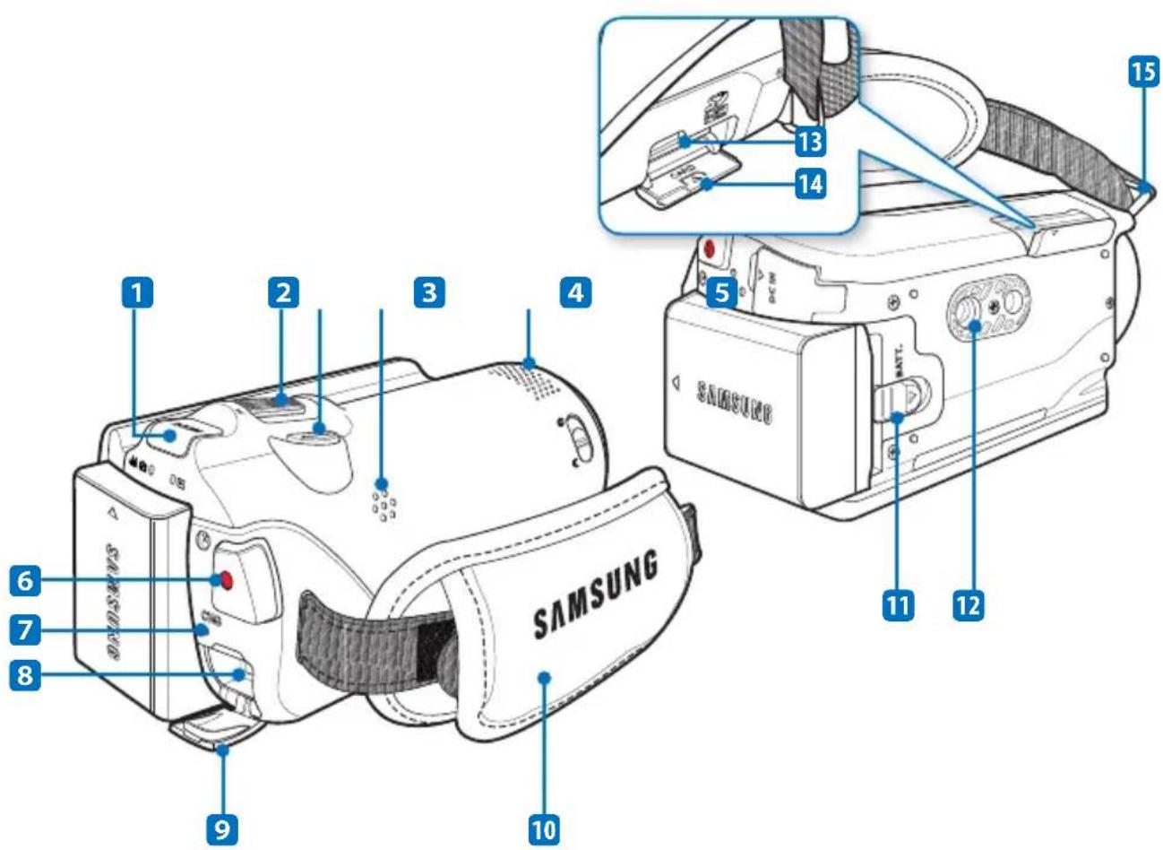 SAMSUNG HMX-H200LP - Avant/Gauche - 3