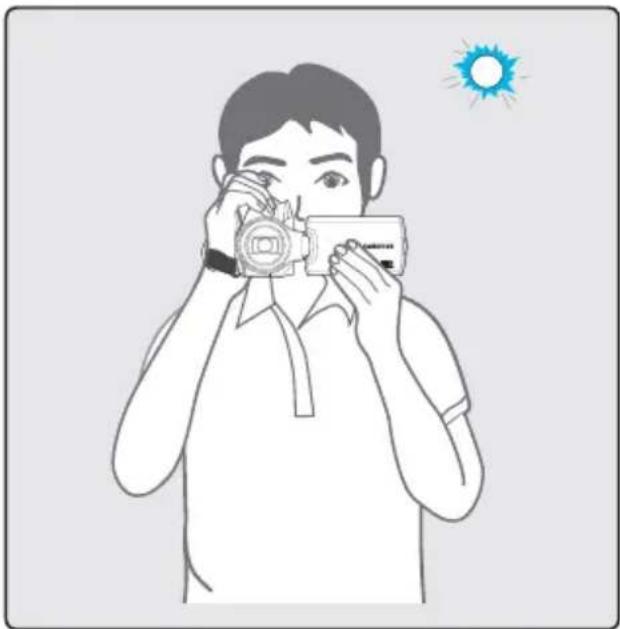 SAMSUNG HMX-H200LP - Réglage de l'angle de prise de vue - 2