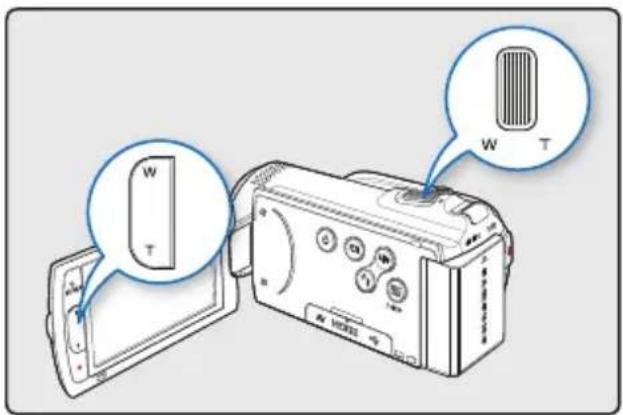 SAMSUNG HMX-H200LP - Pour effectuer un zoom avant - 1