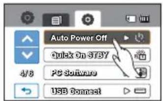 SAMSUNG HMX-H200LP - Auto Power Off (Arrêt automatique) - 1