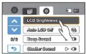 SAMSUNG HMX-H200LP - LCD Brightness (Luminosité LCD) - 1