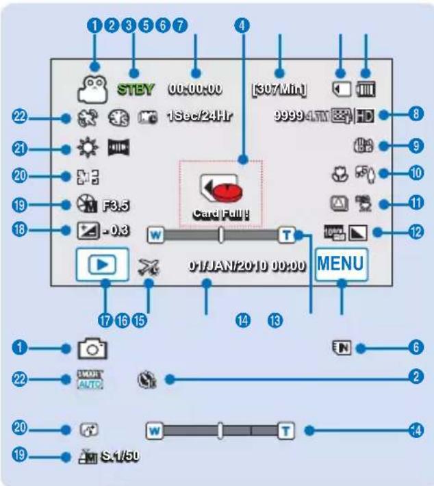 SAMSUNG HMX-H203BP - Mode Enregistrement - 1