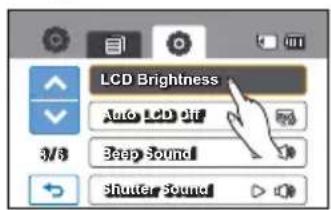 SAMSUNG HMX-H203BP - LCD Brightness (Luminosité LCD) - 1
