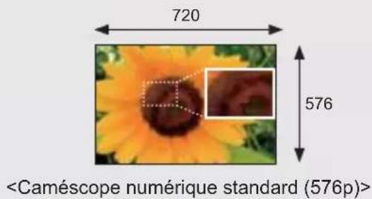 SAMSUNG HMX-H203BP - Performance de visionnage Full HD 1080 - 2