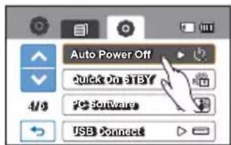 SAMSUNG HMX-H203BP - Auto Power Off (Arrêt automatique) - 1