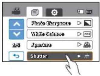 SAMSUNG HMX-H205RP - Éléments de sous-menu - 1