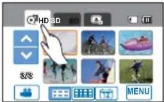 SAMSUNG HMX-H220SP - Viewing videos or photos on the LCD screen - 3