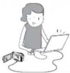 SAMSUNG HMX-H220SP - STEP4: Save recorded videos or photos - 1