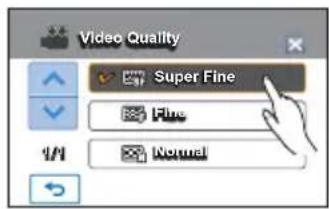 SAMSUNG HMX-H220SP - Submenu items - 2
