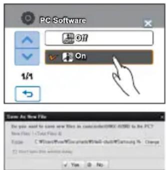SAMSUNG HMX-H220SP - Step 1. Connecting the USB cable - 1