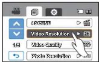 SAMSUNG HMX-H220SP - Submenu items - 1