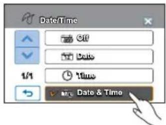 SAMSUNG HMX-H220SP - To set the date/time imprint - 4