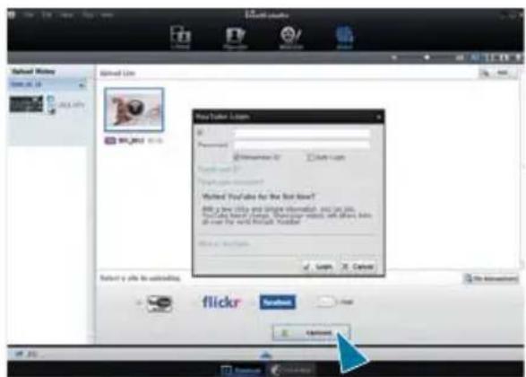 SAMSUNG HMX-H220SP - Step 5. Sharing the videos/photos online - 2