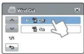 SAMSUNG HMX-H300SP - Wind Cut (Coupe vent) - 2