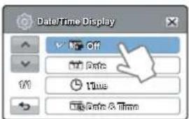 SAMSUNG HMX-H300SP - Date/Time Display (Aff. date/heure) - 2