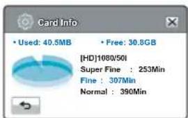 SAMSUNG HMX-H300SP - Card Info (Info carte) (HMX-H300/H320 uniquement) - 2