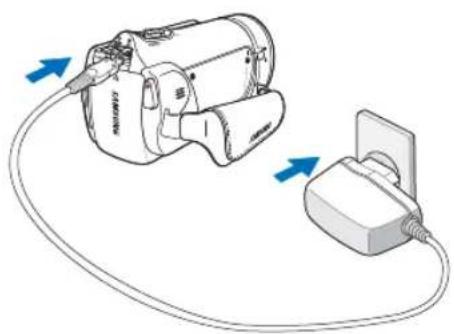 SAMSUNG HMX-H300SP - Utilisation de l'adaptateur CA - 1