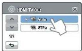 SAMSUNG HMX-H320SP - HDMI TV Out (Sortie TV HDMI) - 1
