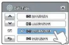 SAMSUNG HMX-H320SP - Date/Time Set (Régl date/heure) - 2