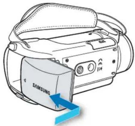 SAMSUNG HMX-H320SP - UTILISATION DU BLOC BATTERIE - 1