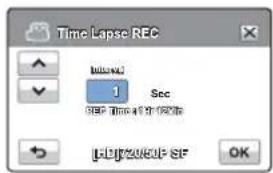 SAMSUNG HMX-H320SP - Time Lapse REC (Enreg par intervalle) - 3