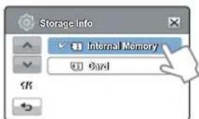 SAMSUNG HMX-H320SP - Storage Info (Info stockage) (HMX-H303/H304/H305 uniquement) - 2