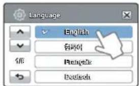 SAMSUNG HMX-H320SP - Language - 1