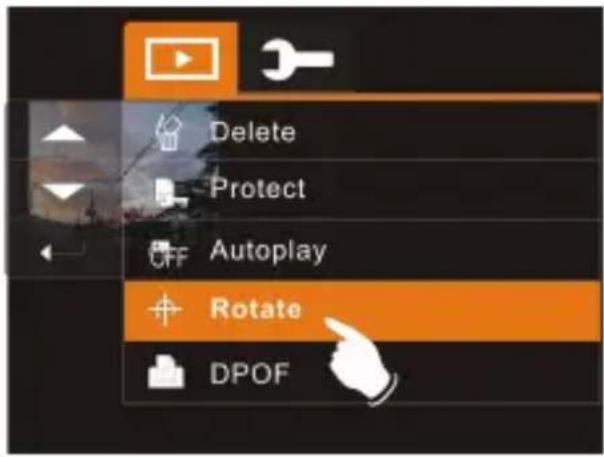 Delete Protect OFF Autoplay Rotate DPOF
