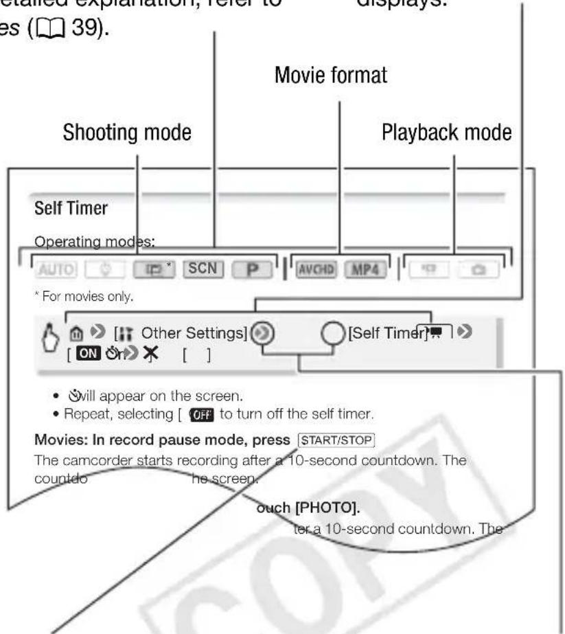 CANON Vixia HF R400 - Conventions Used in this Manual - 1
