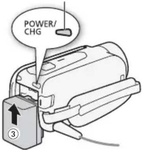 CANON Vixia HF R400 - Charging will start when the camcorder is turned off. - 1