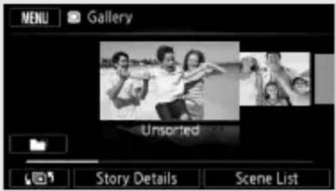 CANON Vixia HF R20 - Date Index Screen and Gallery Screen - 1