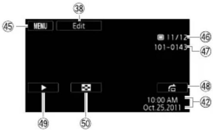 CANON Vixia HF R20 - Playing Movies (during playback) - 2
