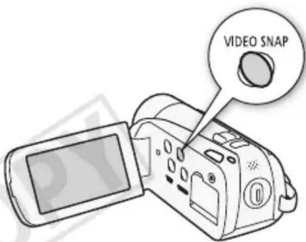 CANON Vixia HF R20 - Press START/STOP. - 1