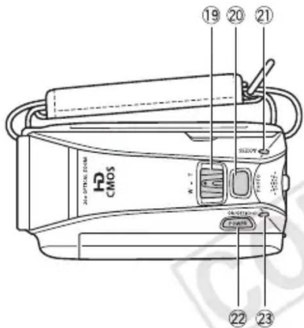 CANON Vixia HF R20 - Names of Parts - 4
