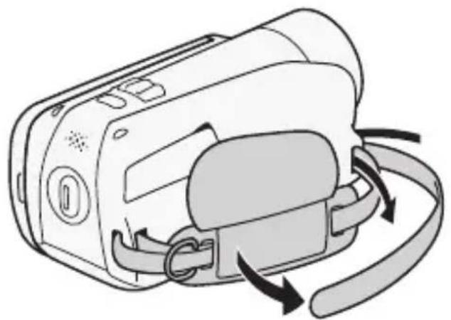 CANON Vixia HF R20 - To remove the grip belt - 1