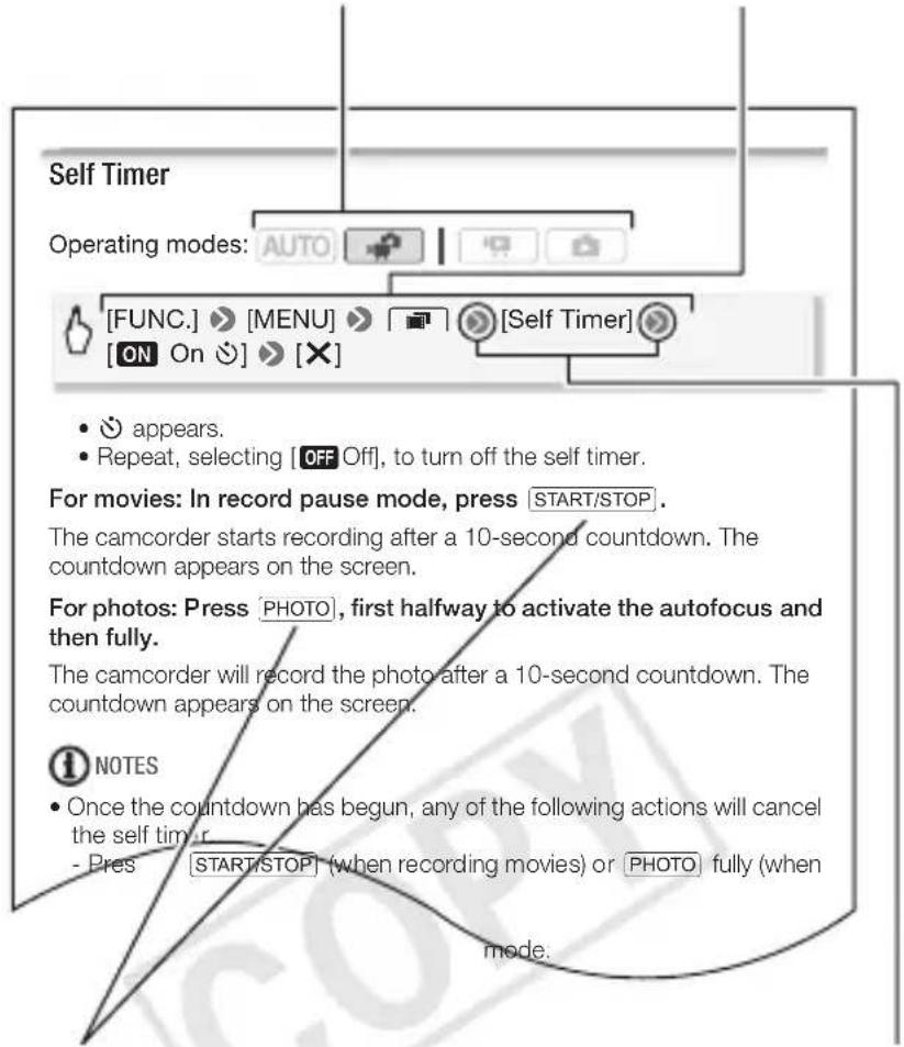 CANON Vixia HF R20 - Conventions Used in this Manual - 1