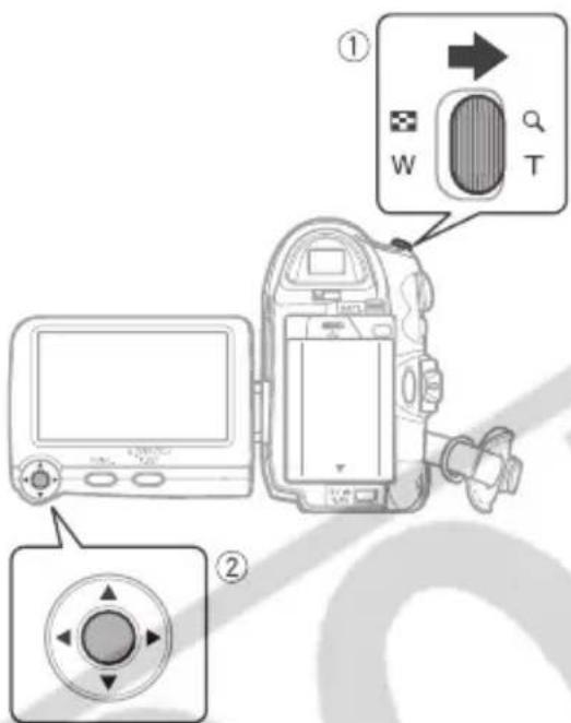 CANON ZR850 - Magnifying the Playback Image - 2