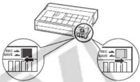 CANON ZR850 - Protecting Tapes from Accidental Erasure - 1
