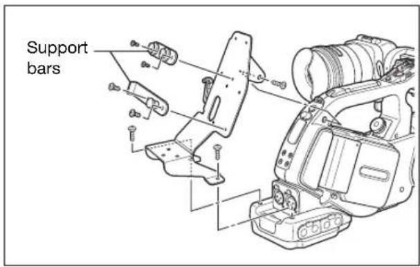 CANON XLH H1S - Attaching the Adapter Holder - 1