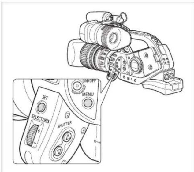 CANON XLH H1S - Selecting Menus and Settings - 1