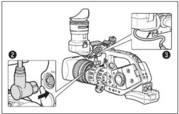 CANON XLH H1S - Attaching the Color Viewfinder Unit - 2