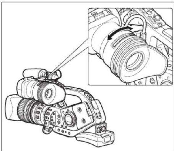 CANON XLH H1S - Dioptric Adjustment - 1