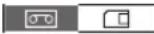 CANON XLH H1S - [TAPE] Tape-Related Icons and Displays - 1