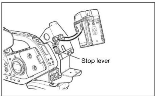 CANON XLH H1S - Attaching the Adapter Holder - 2